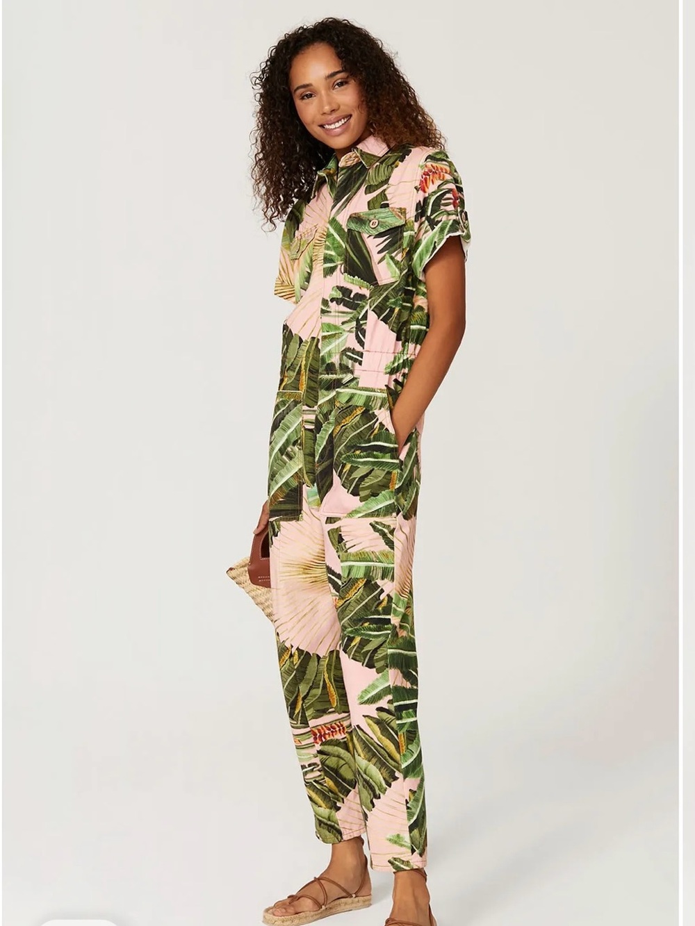 FARM RIO Amazonia Forest Utlitary Jumpsuit